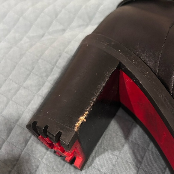 CHRISTIAN LOUBOUTIN Women’s Communa 70 Ankle Boots- Black/ Size 36.5 (US 6.5) - Picture 3 of 16